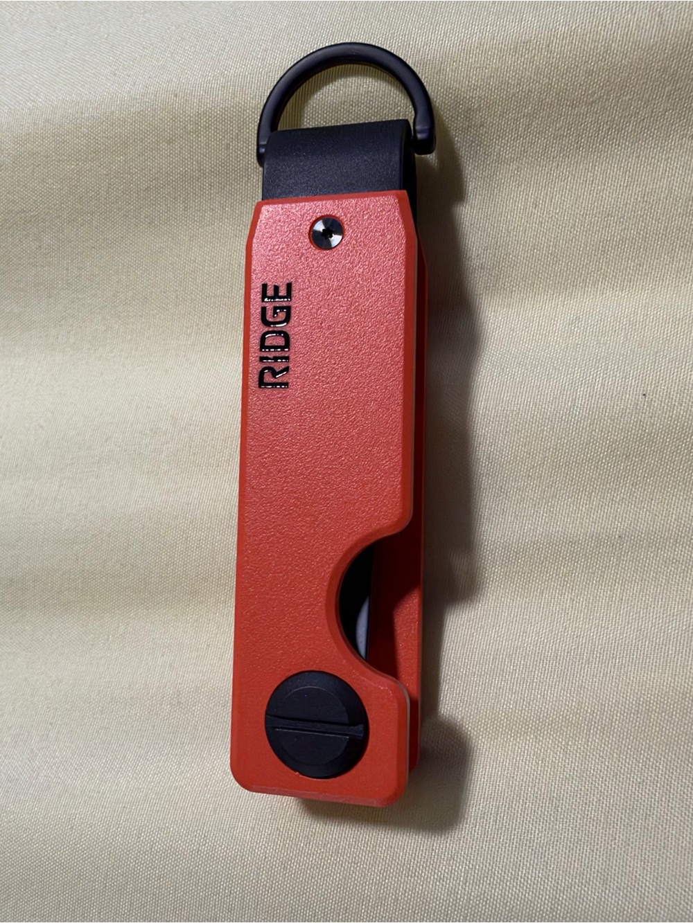 Ridge Orange Key Holder with Key Ring